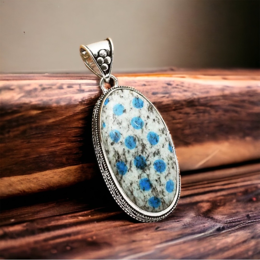 #498 K2 Handcrafted Pendant In An Antique Setting NWOT